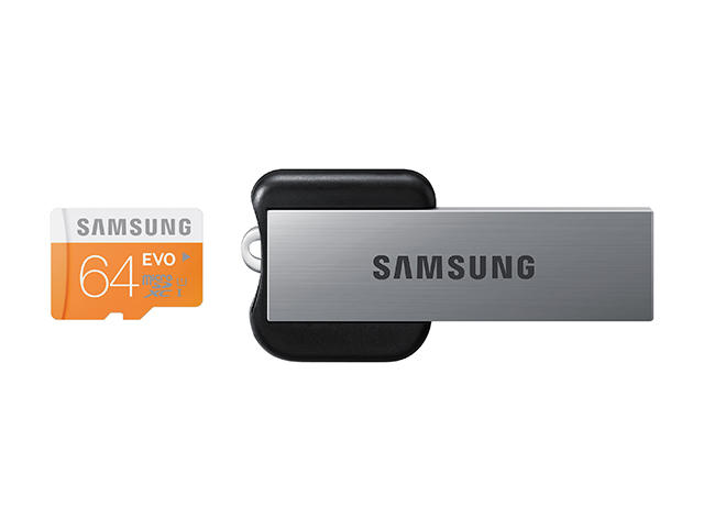 Карти памет 64GB microSD Samsung EVO Class 10 USB