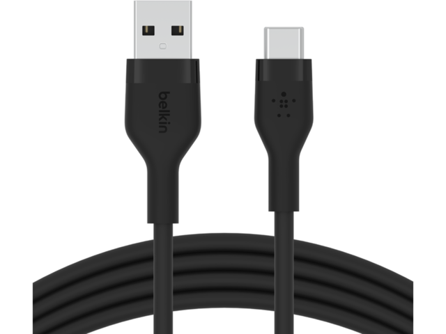 Кабели и Адаптери Belkin BOOST CHARGE Flex Silicone cable USB-A to USB-C - 3M Black