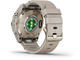 Смарт часовници Garmin fenix 7S Pro Sapphire Solar Edition - Soft Gold с Limestone кожена каишка