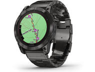 Смарт часовници Garmin fenix 7X Pro Sapphire Solar Edition - Carbon Gray DLC Titanium с Vented Titanium каишка
