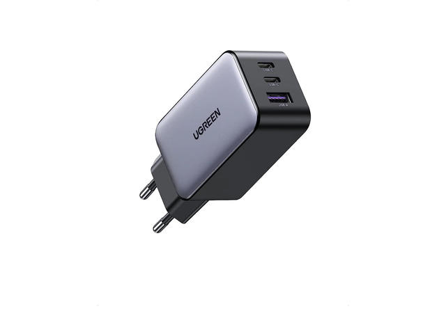 Зарядни устройства Ugreen Nexode 65W USB C GaN зарядно устройство за стена с 3 порта