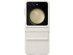 Калъфи Samsung Galaxy Z Flip5 калъф от екокожа, Cream