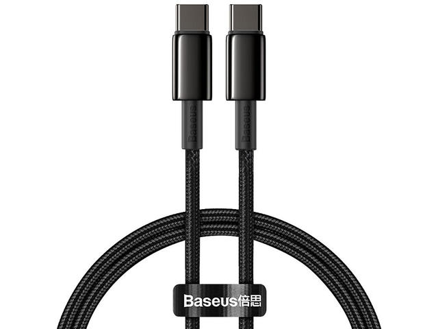 Кабели и Адаптери Baseus Tungsten Gold, 1м, черен