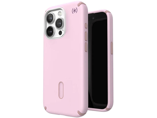 Калъфи Speck Presidio2 Pro MagSafe with ClickLock iPhone 15 Pro,  Soft Lilac/Carnation Petal