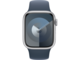 Silver Alu Case w Storm Blue Sport Band - M/L