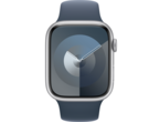Смарт часовници Apple Watch S9 GPS 45mm Silver Alu Case w Storm Blue Sport Band - S/M
