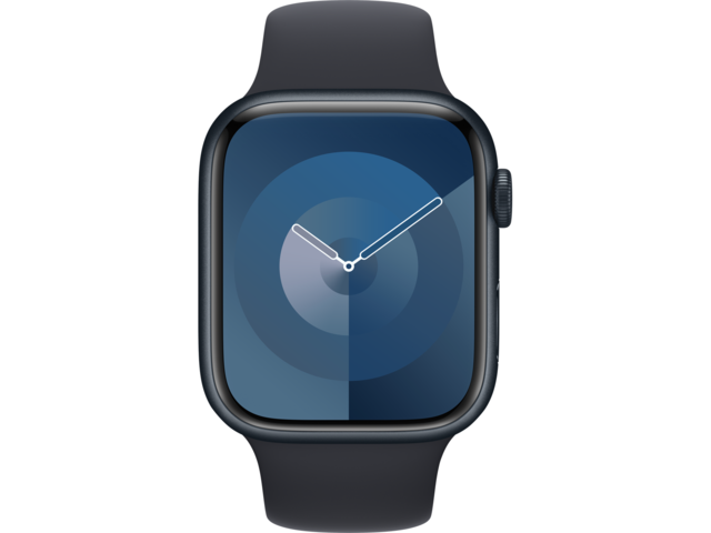Смарт часовници Apple Watch S9 GPS 45mm Midnight Alu Case w Midnight Sport Band - M/L