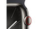 Смарт часовници Apple Watch S9 Cellular 41mm Graphite Stainless Steel Case w Midnight Sport Band - S/M