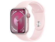 Смарт часовници Apple Watch S9 Cellular 41mm Pink Alu Case w Light Pink Sport Band - S/M