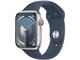 Смарт часовници Apple Watch S9 Cellular 41mm Silver Alu Case w Storm Blue Sport Band - M/L