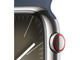 Смарт часовници Apple Watch S9 Cellular 41mm Silver Stainless Steel Case w Storm Blue Sport Band - S/M