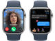 Смарт часовници Apple Watch S9 Cellular 41mm Silver Stainless Steel Case w Storm Blue Sport Band - S/M