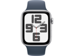 Смарт часовници Apple Watch SE2 v2 Cellular 44mm Silver Alu Case w Storm Blue Sport Band - M/L