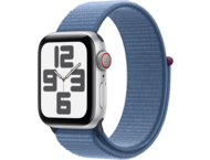 Смарт часовници Apple Watch SE2 v2 Cellular 40mm Silver Alu Case w Winter Blue Sport Loop