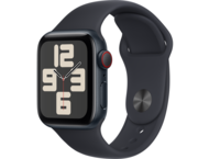 Смарт часовници Apple Watch SE2 v2 Cellular 40mm Midnight Alu Case w Midnight Sport Band - S/M