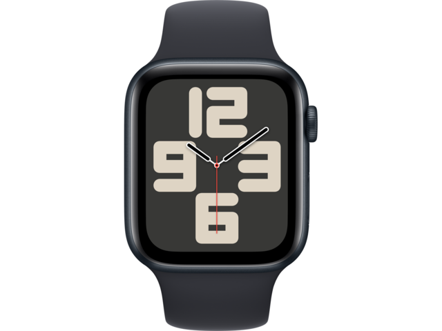 Смарт часовници Apple Watch SE2 v2 GPS 44mm Midnight Alu Case w Midnight Sport Band - S/M