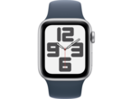 Смарт часовници Apple Watch SE2 v2 GPS 40mm Silver Alu Case w Storm Blue Sport Band - M/L