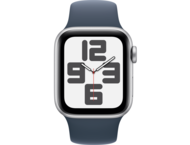 Смарт часовници Apple Watch SE2 v2 GPS 40mm Silver Alu Case w Storm Blue Sport Band - S/M