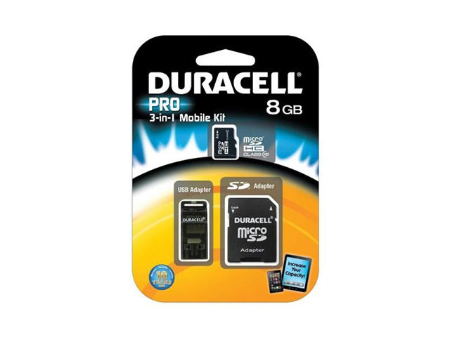 Карти памет 8GB microSDHC Duracell Pro Class 10