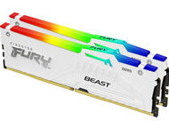 Оперативна памет 64GB (2x32GB) DDR5 6000 MT/s Kingston FURY Beast White RGB