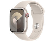 Смарт часовници Apple Watch S9 Cellular 45mm Starlight Alu Case w Starlight Sport Band - S/M Разопакован продукт