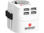 Зарядни устройства SKROSS PRO MUV 4 x USB-A, 1.302961, World, бял
