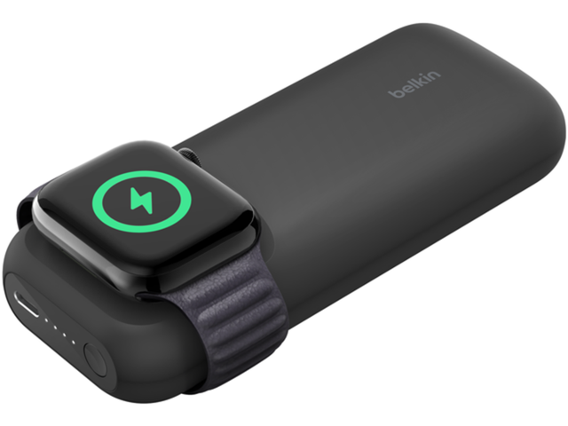 Външни батерии Belkin BOOST CHARGE Pro Fast Wireless Charger for Apple Watch + Power Bank 10K - Black