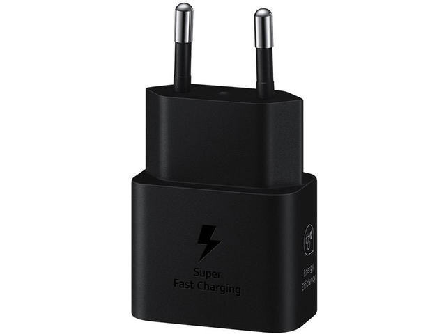 Зарядни устройства Samsung Charger USB-C Fast Charging 25W (без кабел), в черно