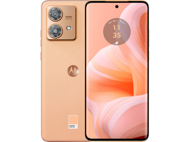 Смартфони Motorola Edge 40 Neo 5G - 12GB RAM / 256GB, Peach Fuzz