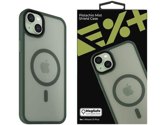 Калъфи Next One Mist Shield Case for iPhone 15 Plus MagSafe Compatible - Pistachio