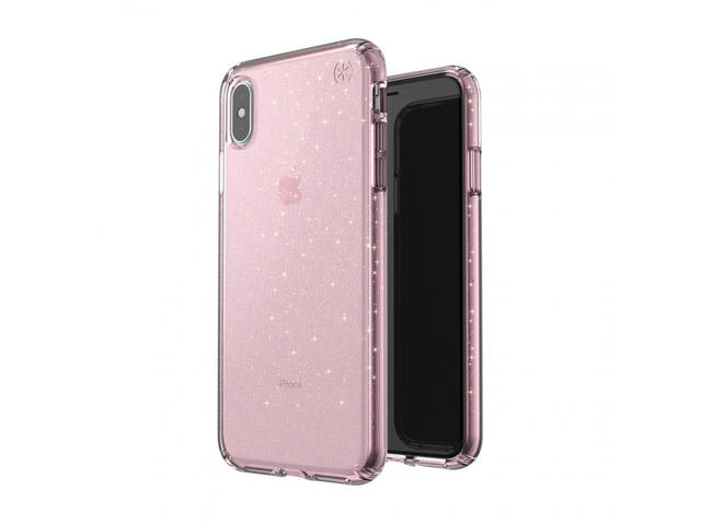 Калъфи Speck iPhione XS Max PRESIDIO CLEAR + GLITTER (BELLA PINK WITH GOLD GLITTER/BELLA PINK)