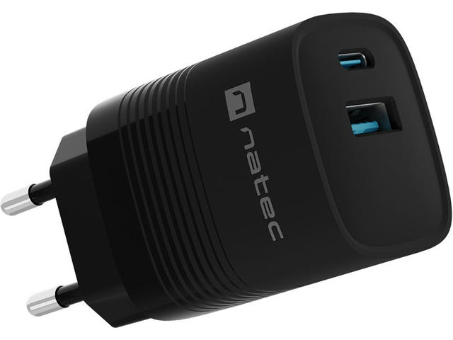 Зарядни устройства Natec Ribera Gan 30W, Black