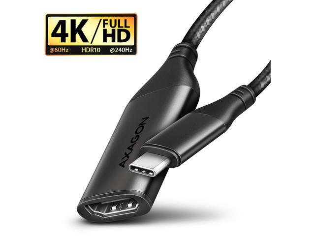 Кабели и Адаптери Axagon RVC-HI2M USB-C > HDMI 2.0a adapter