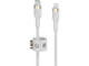 Кабели и Адаптери Belkin BoostCharge Pro Flex USB-C кабел с Lightning конектор, 3 метра, бял