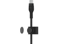 Кабели и Адаптери Belkin BoostCharge Pro Flex USB-C кабел с Lightning конектор, 2 метра, черен