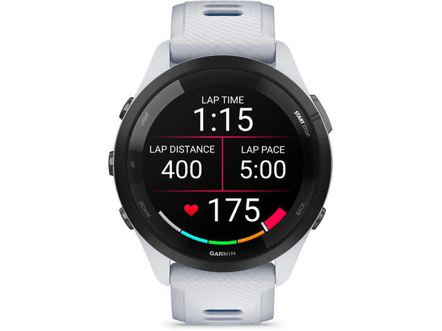 Смарт часовници Garmin Forerunner 265 Black безел с Whitestone корпус с Whitestone/Tidal Blue каишка