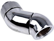 Фитинги Alphacool Eiszapfen Angle Adapter double-45° rotatable G1/4 outer thread to G1/4 inner thread - Chrome