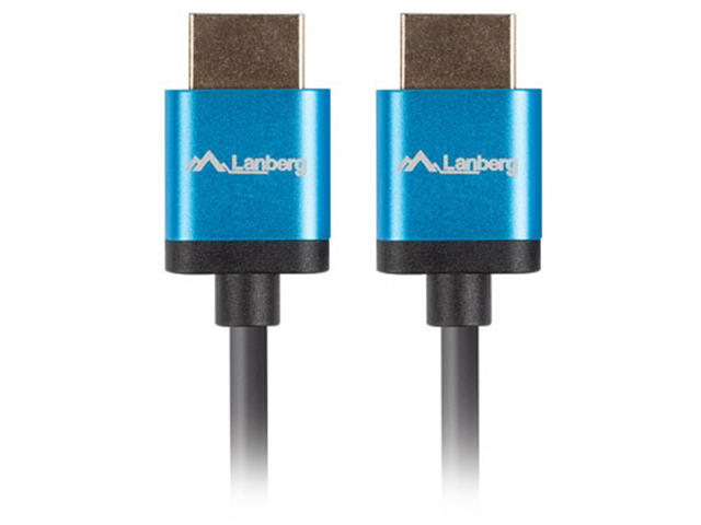 Кабели и Адаптери Lanberg HDMI M/M V2.0 1,8 м, 4K Slim, черен