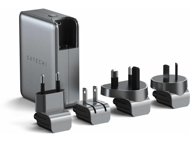 Зарядни устройства Satechi 145W USB-C 4-port GaN Travel Charger