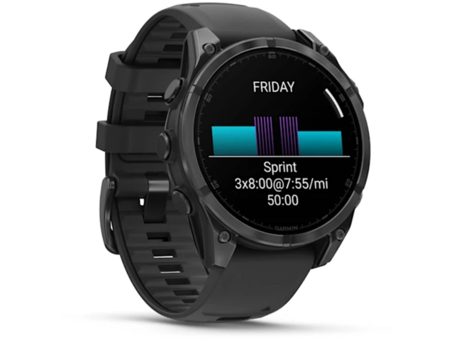 Смарт часовници Garmin fēnix® 8 – 47 mm, AMOLED  Slate Gray with Black Silicone Band