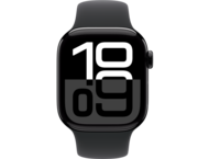 Смарт часовници Apple Watch S10 GPS 42mm Jet Black Alu Case with Black Sport Band - S/M