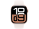 Смарт часовници Apple Watch S10 GPS + Cellular 42mm Rose Gold Alu Case with Light Blush Sport Band - M/L