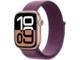 Смарт часовници Apple Watch S10 GPS + Cellular 42mm Rose Gold Alu Case with Plum Sport Loop