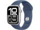 Silver Alu Case /Denim Sport Band - M/L
