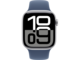 Смарт часовници Apple Watch S10 GPS + Cellular 42mm Silver Alu Case with Denim Sport Band - M/L
