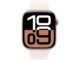 Смарт часовници Apple Watch S10 GPS 46mm Rose Gold Alu Case with Light Blush Sport Band - S/M