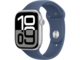 Silver Alu Case /Denim Sport Band - M/L
