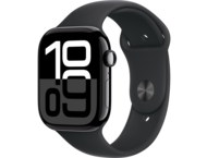 Смарт часовници Apple Watch S10 GPS 46mm Jet Black Alu Case with Black Sport Band - S/M