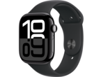 Смарт часовници Apple Watch S10 GPS + Cellular 46mm Jet Black Alu Case with Black Sport Band - S/M