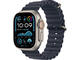 Natural Titanium Case /Navy Ocean Band